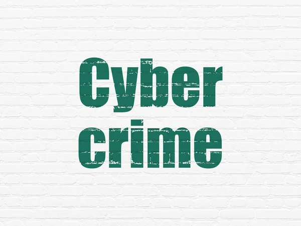 Datenschutzkonzept: Cyberkriminalität vor dem Hintergrund der Mauer — Stockfoto