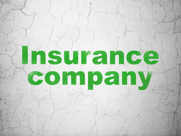 Versicherungskonzept: Versicherungsgesellschaft auf Wandhintergrund — Stockfoto