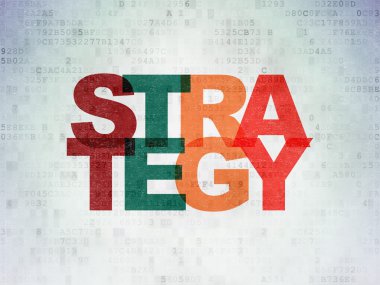 İş kavramı: dijital kağıt arka plan stratejisi