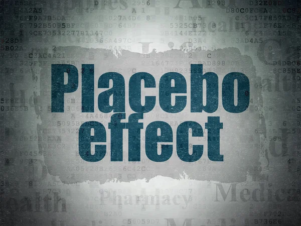 Healthcare concept: Placebo Effect on Digital Paper background