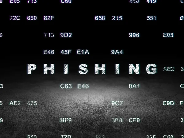 Sekretess koncept: Phishing i grunge mörkt rum — Stockfoto