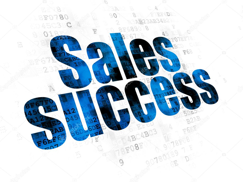 Marketing concept: Sales Success on Digital background