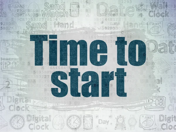 Time concept: Time to Start on Digital Paper background — ストック写真