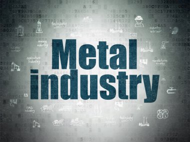 Industry concept: Metal Industry on Digital Paper background