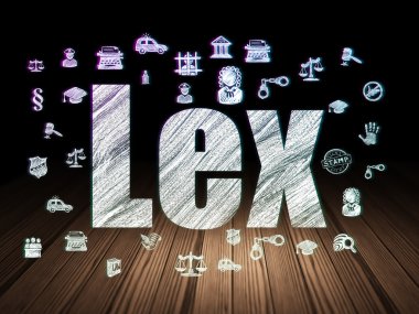 Hukuk kavramı: Lex grunge karanlık odada