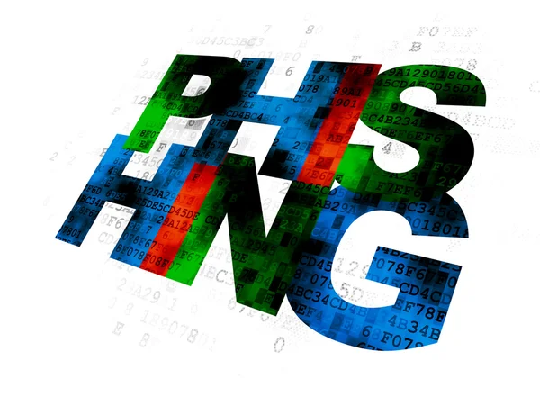 Säkerhetskoncept: Phishing på digital bakgrund — Stockfoto