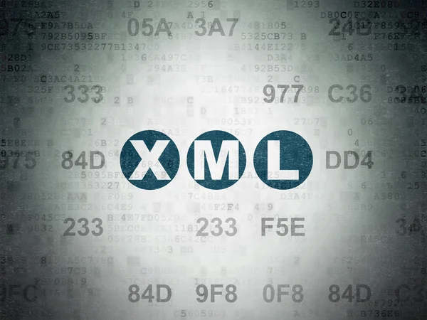 Concept de programmation : Xml sur fond de papier numérique — Photo