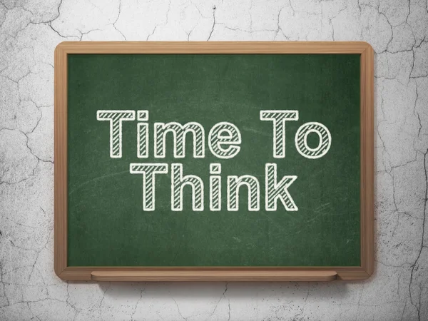 Time concept: Time To Think on chalkboard background — Stock fotografie