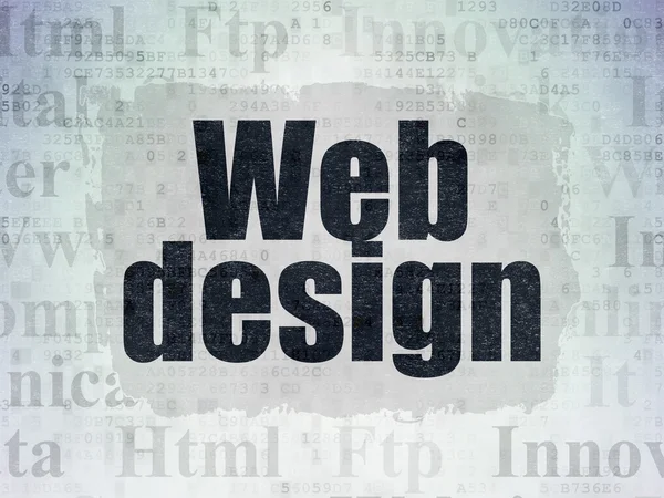 Web development concept: Web Design on Digital Paper background — Stock Photo, Image