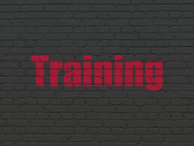 Kavram öğrenme: duvar arka plan üzerinde eğitim