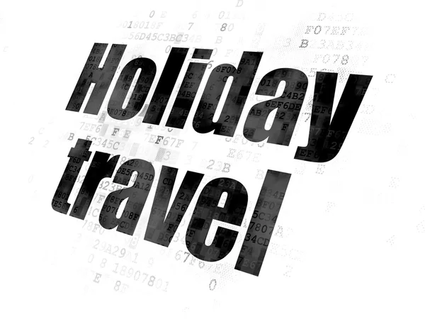 Tourism concept: Holiday Travel on Digital background — Stock Photo, Image