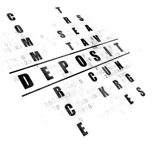 Banking concept: Deposit in Crossword Puzzle — Stock Photo, Image