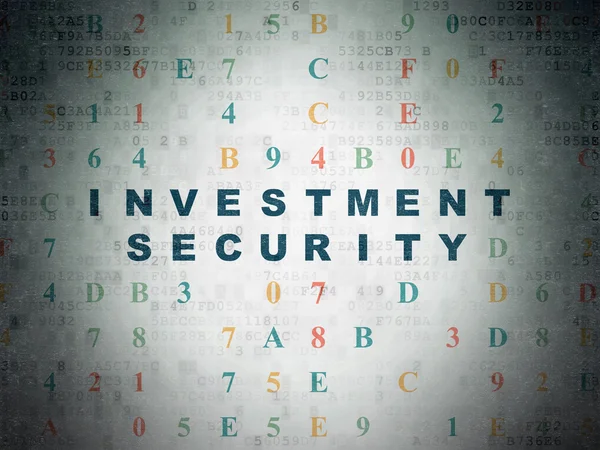 Privacy concept: Investment Security on Digital Paper background — Stock Photo, Image