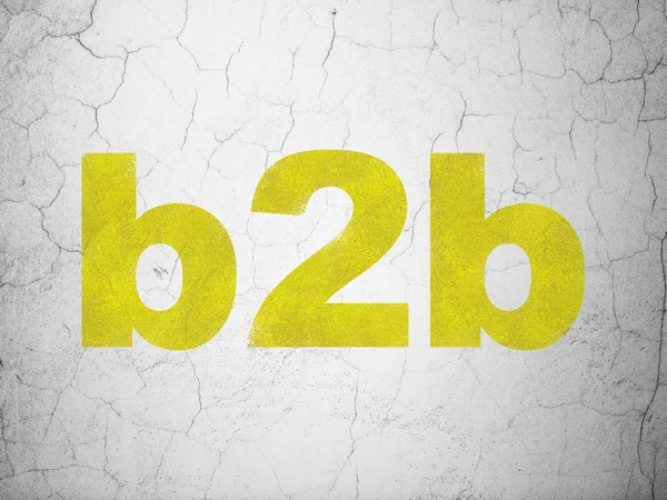 iş kavramı: duvar arka planda b2b