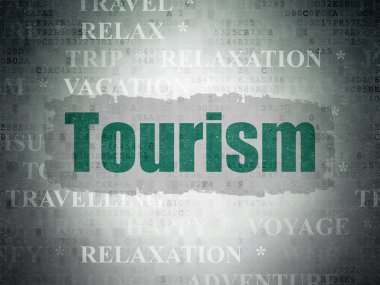 Travel concept: Tourism on Digital Paper background