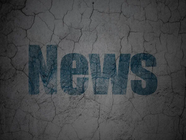 News concept: News on grunge wall background — Stock Photo, Image