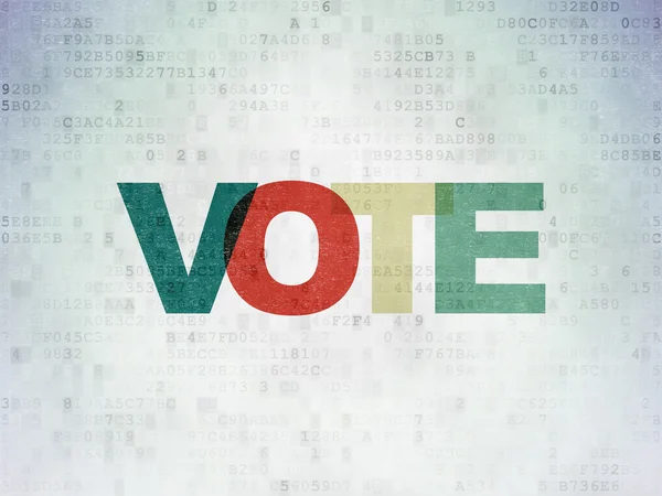 Concetto politico: voto sullo sfondo del Libro digitale — Foto Stock