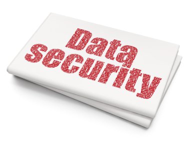 Gizlilik kavramı: Boş Gazete arka planda Veri Güvenliği