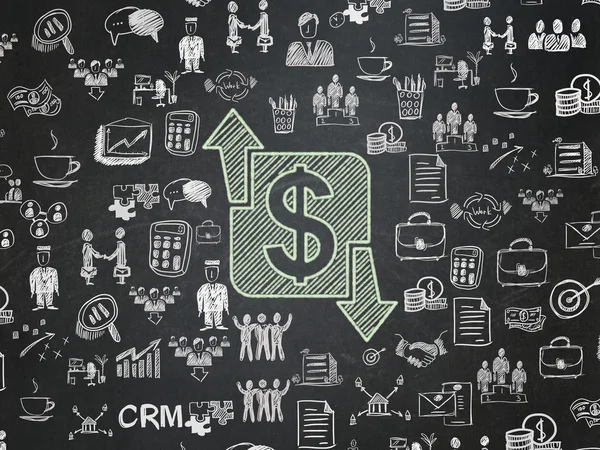 Finance concept: Finance on School Board background — Stock Photo, Image