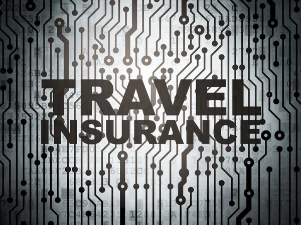 Insurance concept: circuit board with Travel Insurance — Stock fotografie