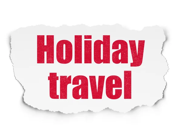 Conceito de férias: Holiday Travel on Torn Paper background — Fotografia de Stock