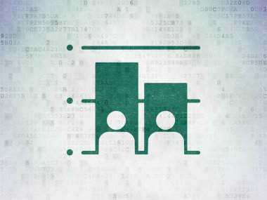 Political concept: Election on Digital Paper background