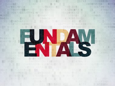 Science concept: Fundamentals on Digital Paper background