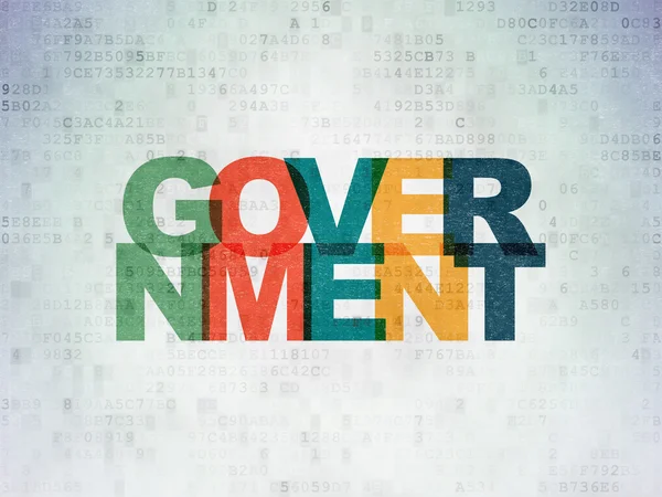 Political concept: Government on Digital Paper background — Stockfoto