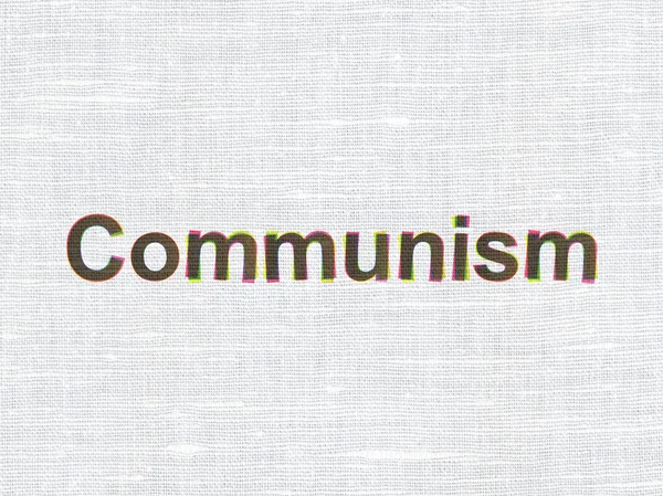 Politics concept: Communism on fabric texture background — 스톡 사진