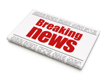 Haber kavramı: gazete başlığı Breaking News
