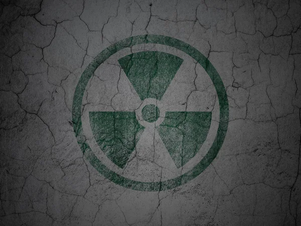 Bilim kavramı: grunge duvar arka plan radyasyon — Stok fotoğraf