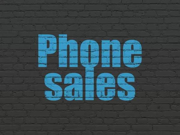 Advertising concept: Phone Sales on wall background — Stock Photo, Image