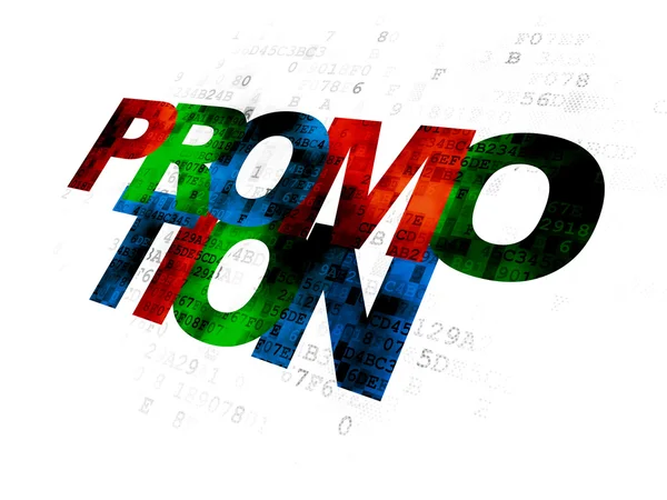 Marketing concept: Promotion on Digital background — Stock Photo, Image