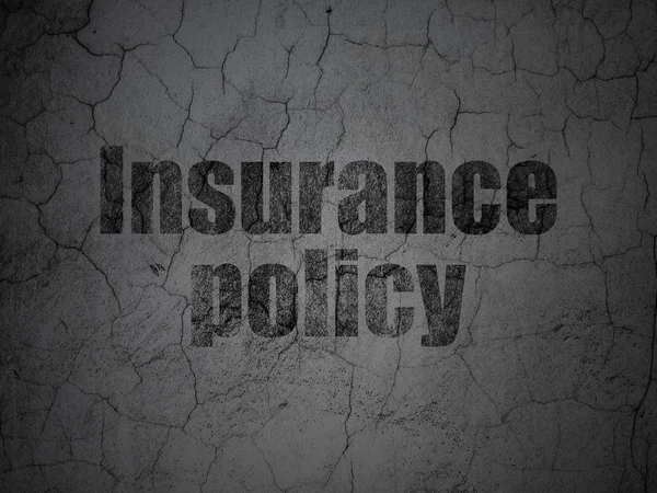 Insurance concept: Insurance Policy on grunge wall background — 图库照片