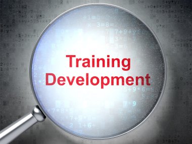 Learning concept: Training Development with optical glass