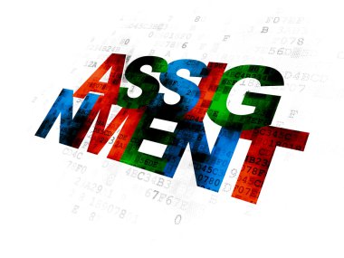 Law concept: Assignment on Digital background