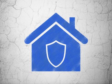 iş kavramı: duvar zemin üzerine ev