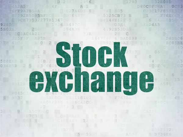 Business concept: Stock Exchange on Digital Paper background — ストック写真