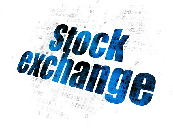 Business concept: Stock Exchange on Digital background — Stock Photo, Image