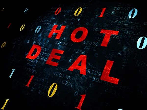 Finance concept: Hot Deal on Digital background — Stock Photo, Image