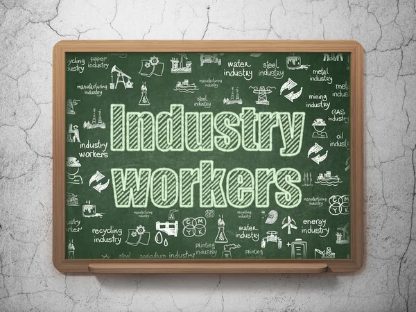Concetto industriale: Lavoratori del consiglio d'istituto — Foto Stock