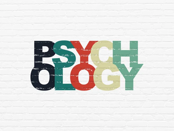 Koncepcja zdrowia: psychologia na tle ściany — Zdjęcie stockowe