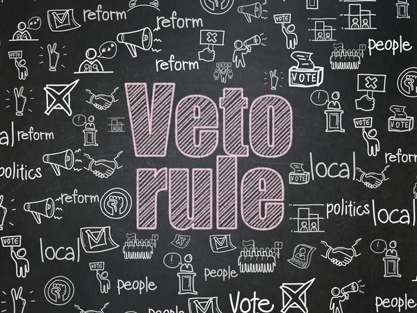 Political concept: Veto Rule on School Board background — ストック写真