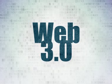 Web development concept: Web 3.0 on Digital Paper background