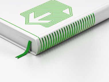 Web geliştirme kavramı: kapalı kitap, beyaz arka plan üzerinde Download