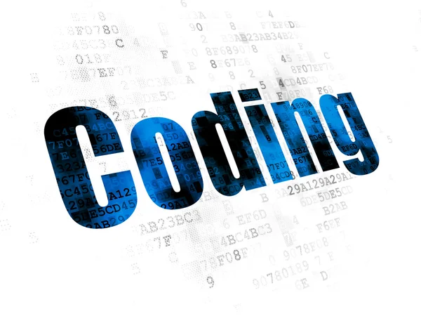 Programming concept: Coding on Digital background — Stock Photo, Image