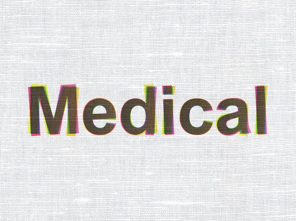 Healthcare concept: Medical on fabric texture background — 图库照片