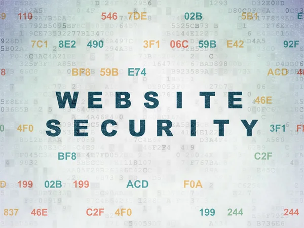 Web development concept: Website Security on Digital Paper background — Stock fotografie