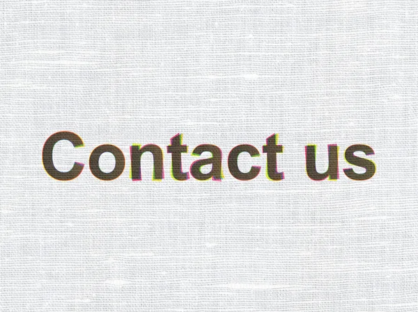 Geschäftskonzept: Kontaktieren Sie uns auf Textur Hintergrund — Stockfoto