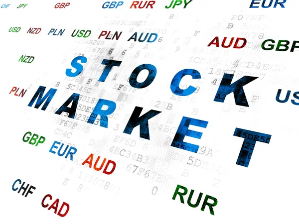 Finance concept: Stock Market on Digital background — Stock Photo, Image